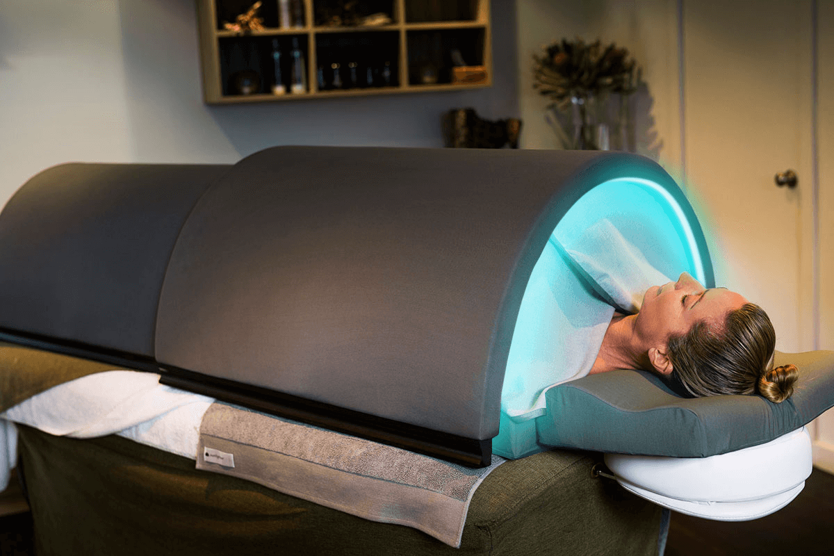 Solo infrared sauna dome for heat therapy and relaxation